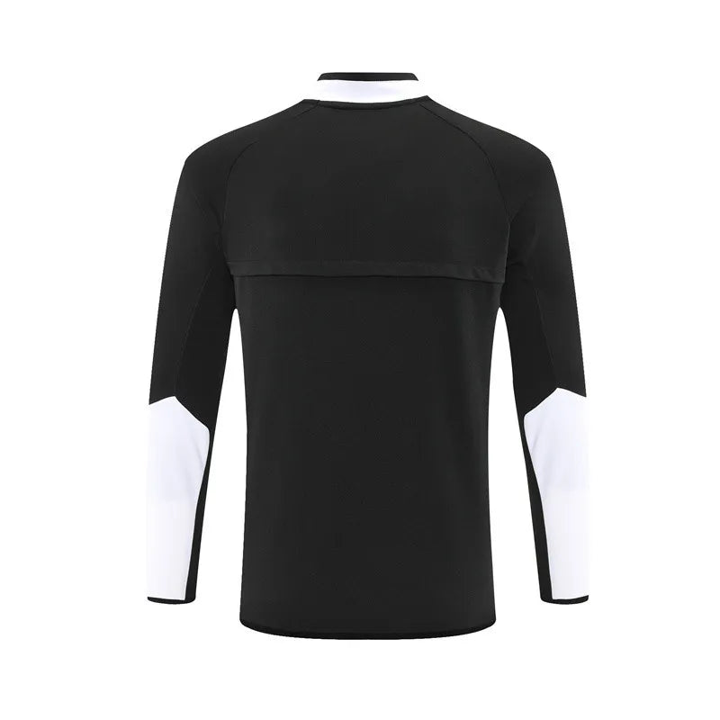 02-03 Manchester United Black Retro Training Suit - Top Only