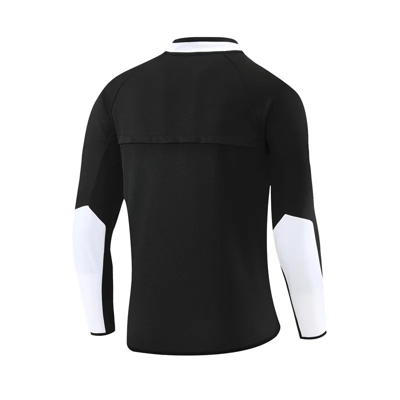 02-03 Manchester United Black Retro Training Suit - Top Only