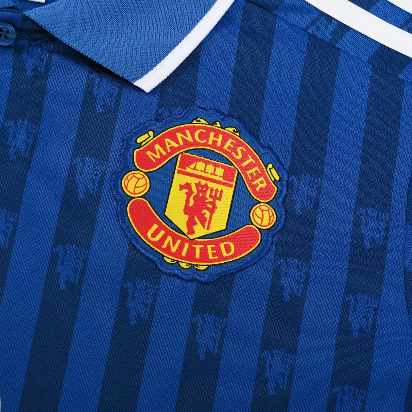 Manchester United Blue Polo Kit 25-26