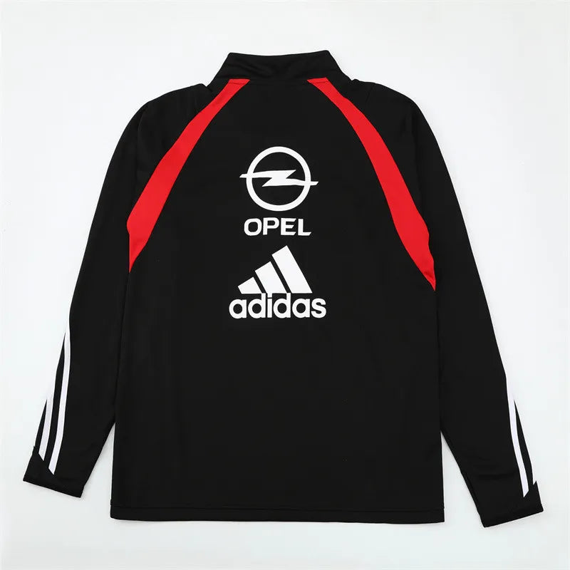 03-04 AC Milan Black Retro Training Suit - Top Only