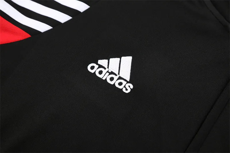 03-04 AC Milan Black Retro Training Suit - Top Only