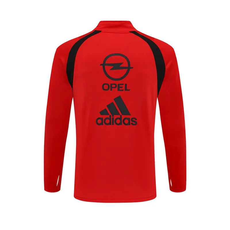 03-04 AC Milan Red Retro Training Suit - Top Only