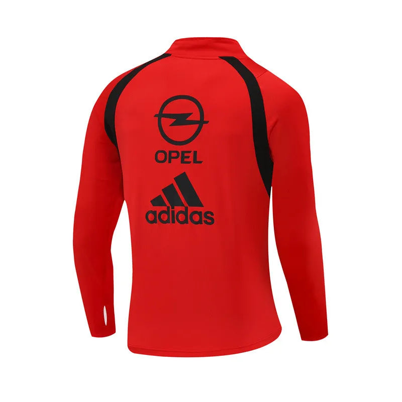 03-04 AC Milan Red Retro Training Suit - Top Only