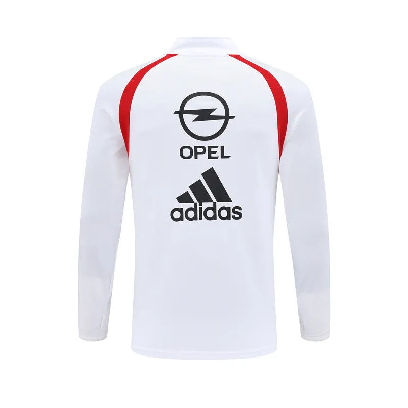 03-04 AC Milan White Retro Training Suit - Top Only