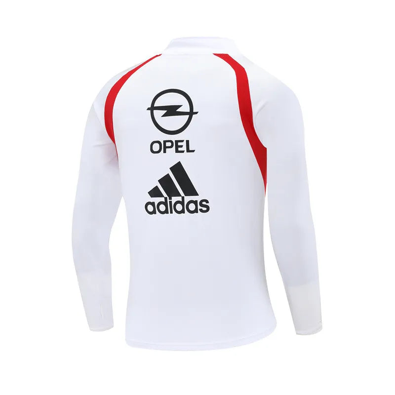 03-04 AC Milan White Retro Training Suit - Top Only