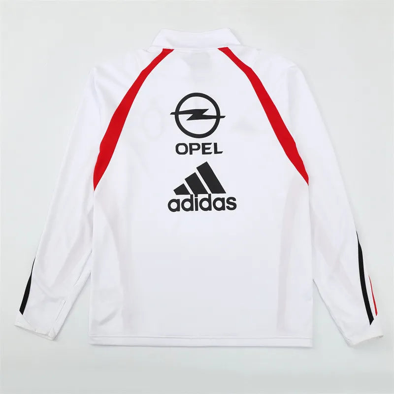 03-04 AC Milan White Retro Training Suit - Top Only