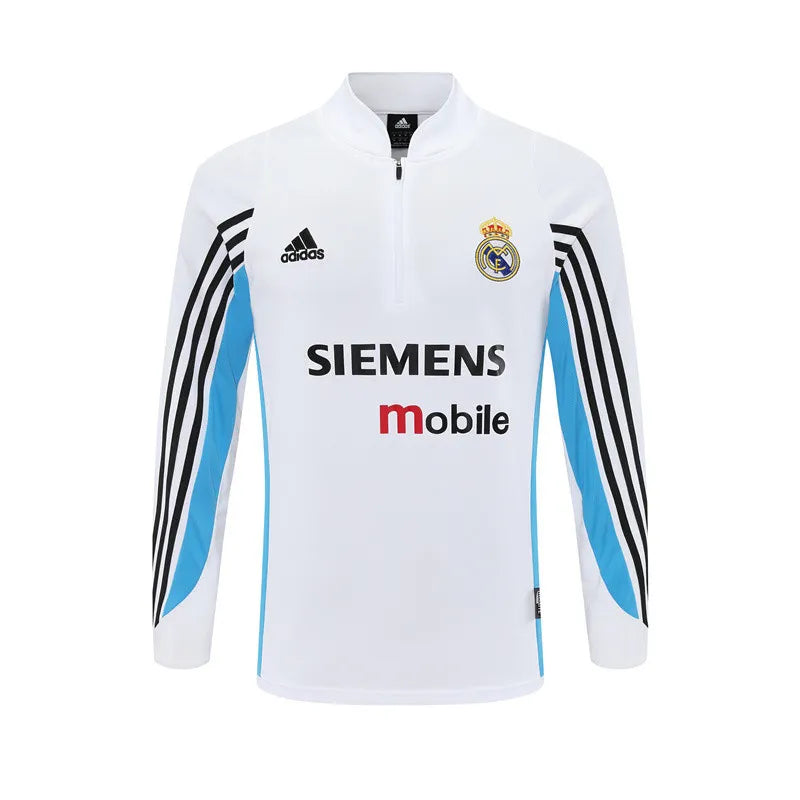 03-04 Real Madrid Retro Training Suit - Top Only