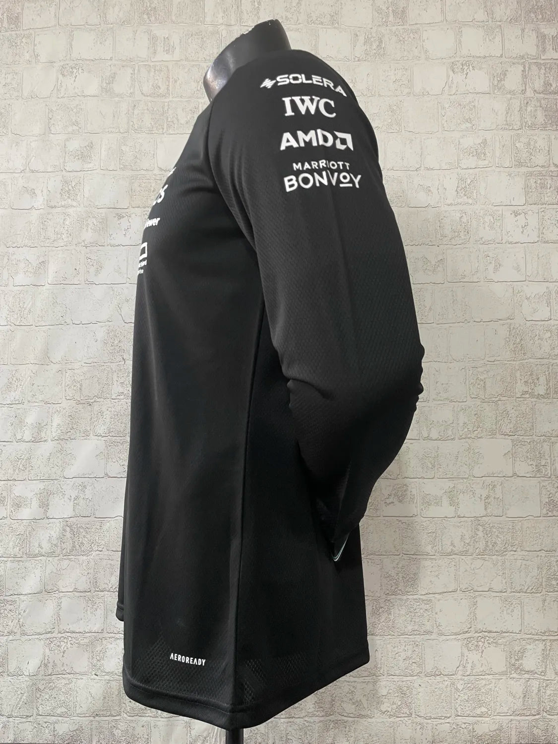 F1 Mercedes 2025 Black Long Sleeve