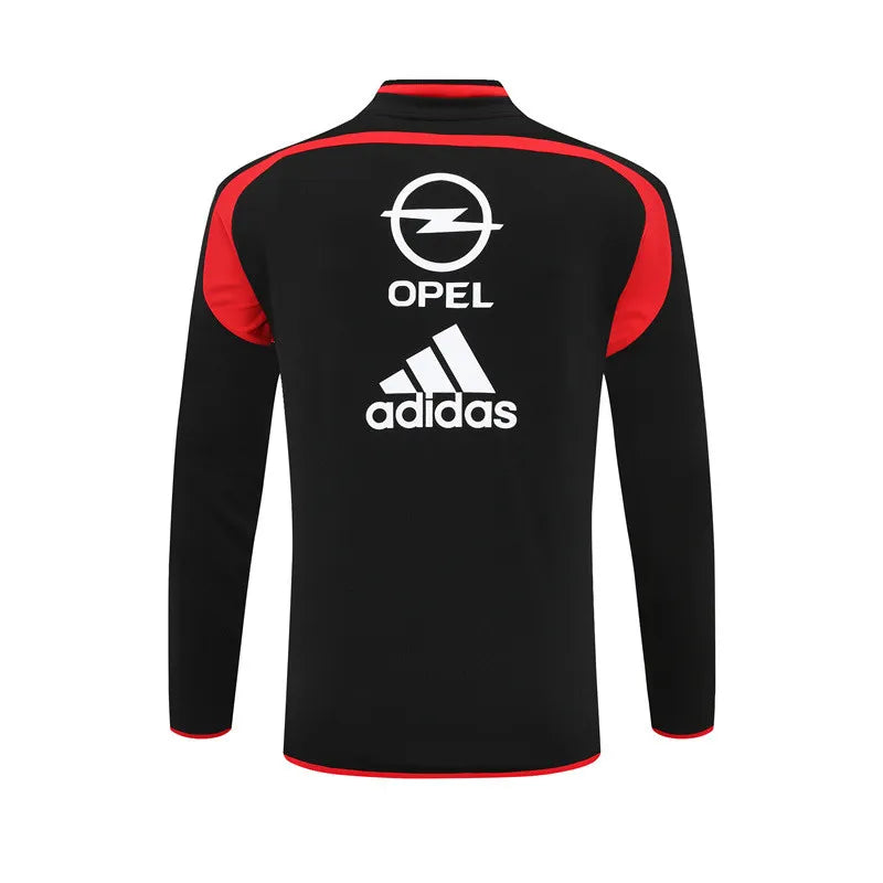 04-05 AC Milan Black Retro Training Suit - Top Only
