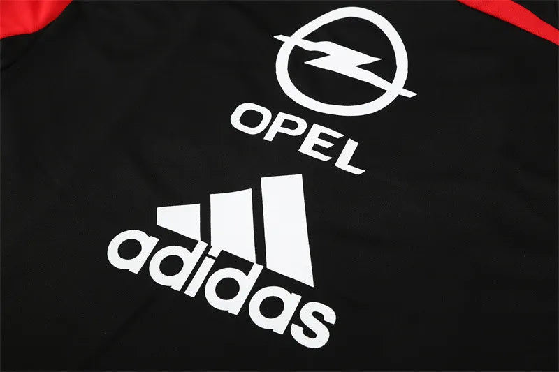 04-05 AC Milan Black Retro Training Suit - Top Only
