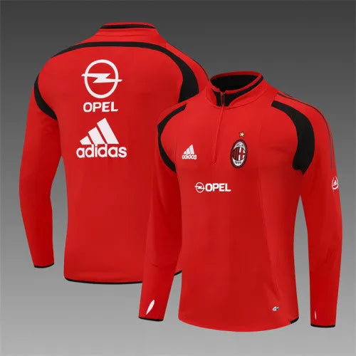 04-05 AC Milan Red Retro Training Suit - Top Only