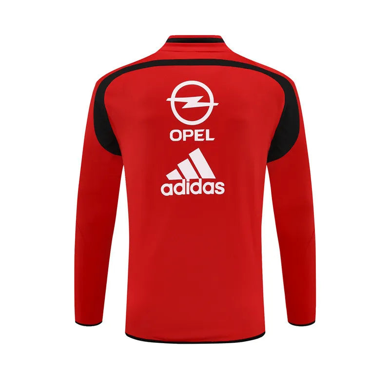 04-05 AC Milan Red Retro Training Suit - Top Only