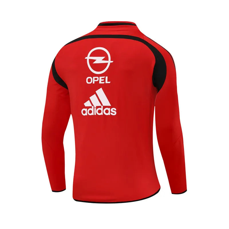 04-05 AC Milan Red Retro Training Suit - Top Only