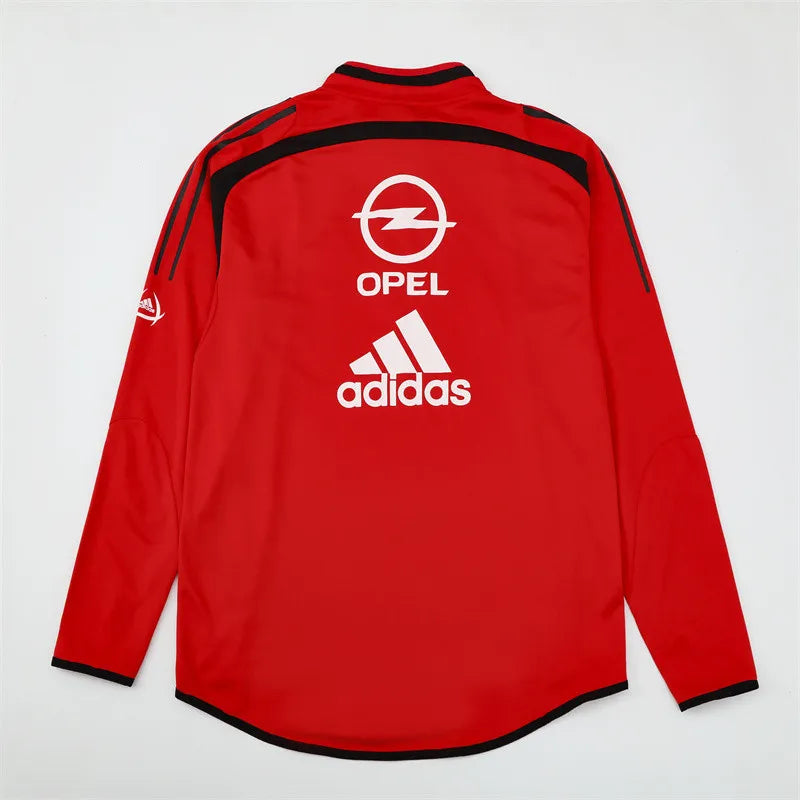 04-05 AC Milan Red Retro Training Suit - Top Only