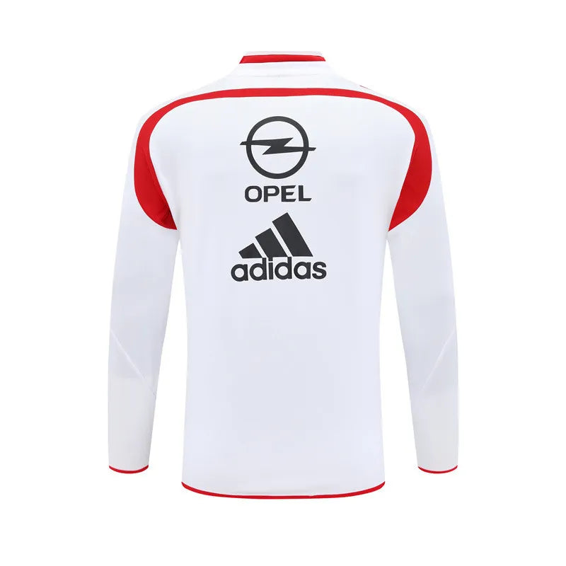 04-05 AC Milan White Retro Training Suit - Top Only