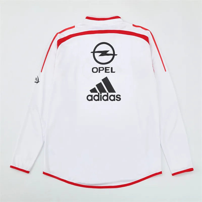 04-05 AC Milan White Retro Training Suit - Top Only
