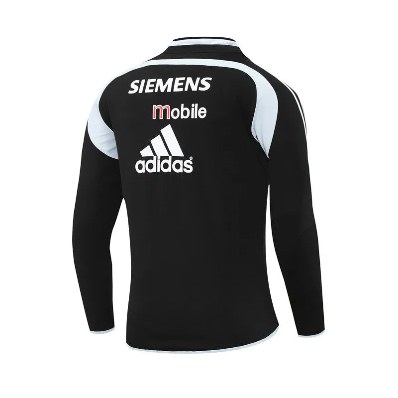 04-05 Real Madrid Black Retro Training Suit - Top Only