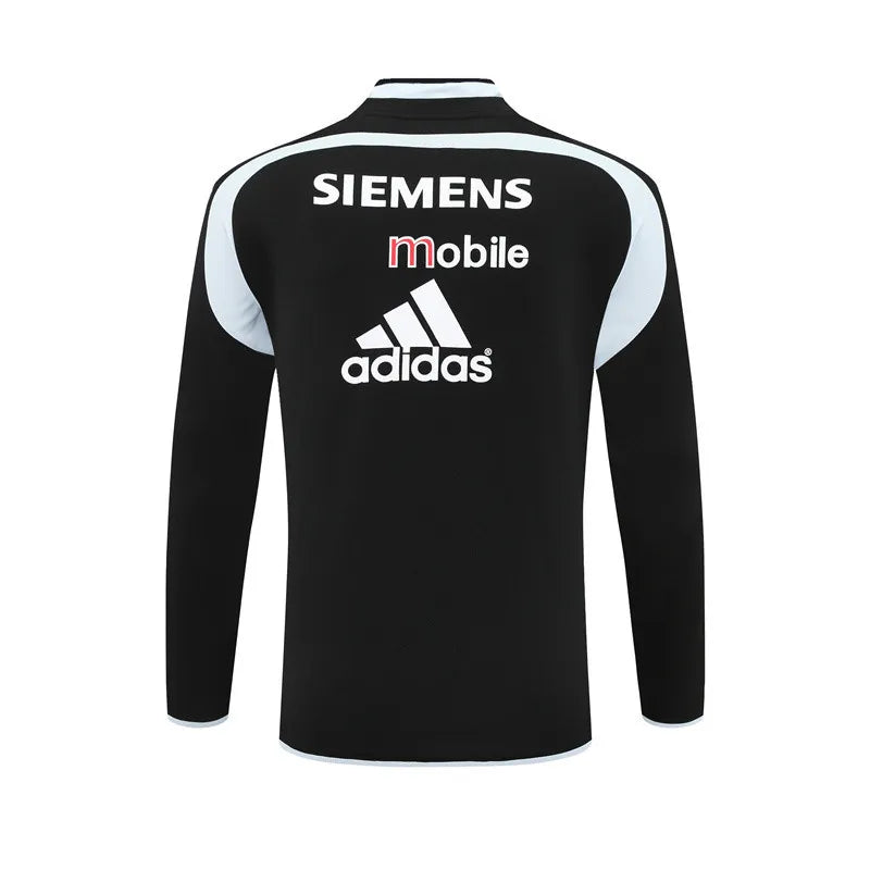 04-05 Real Madrid Black Retro Training Suit - Top Only