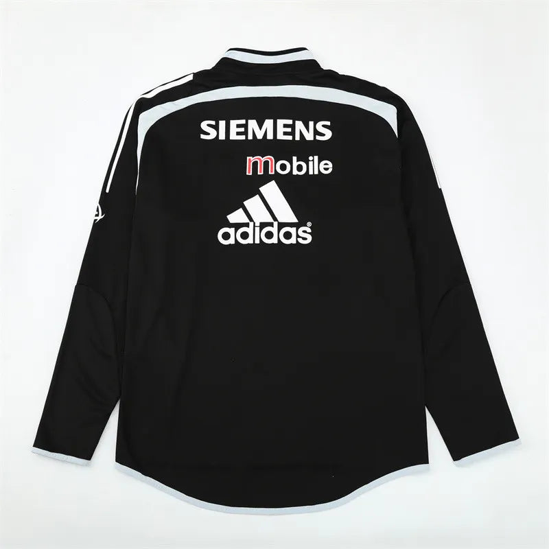 04-05 Real Madrid Black Retro Training Suit - Top Only