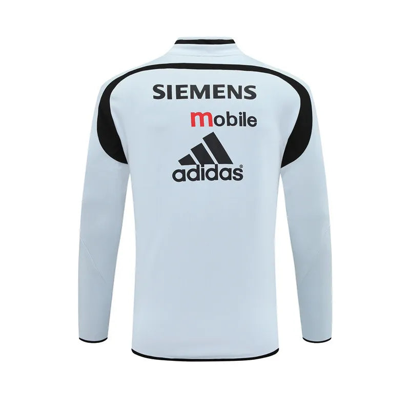 04-05 Real Madrid Grey Retro Training Suit - Top Only