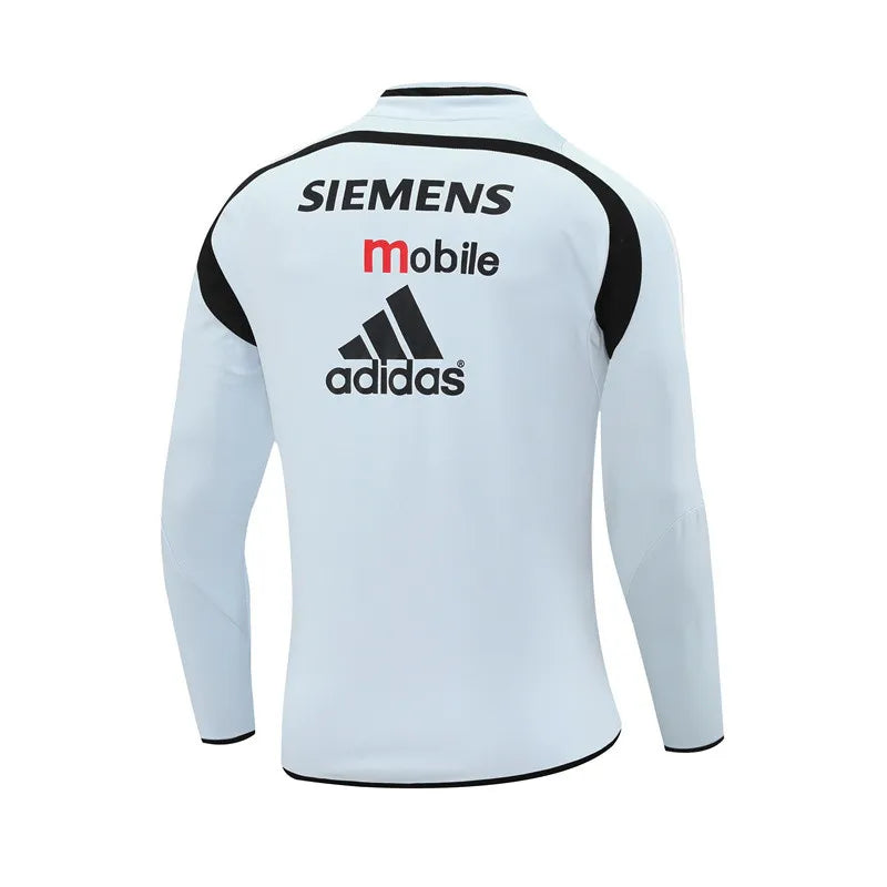 04-05 Real Madrid Grey Retro Training Suit - Top Only