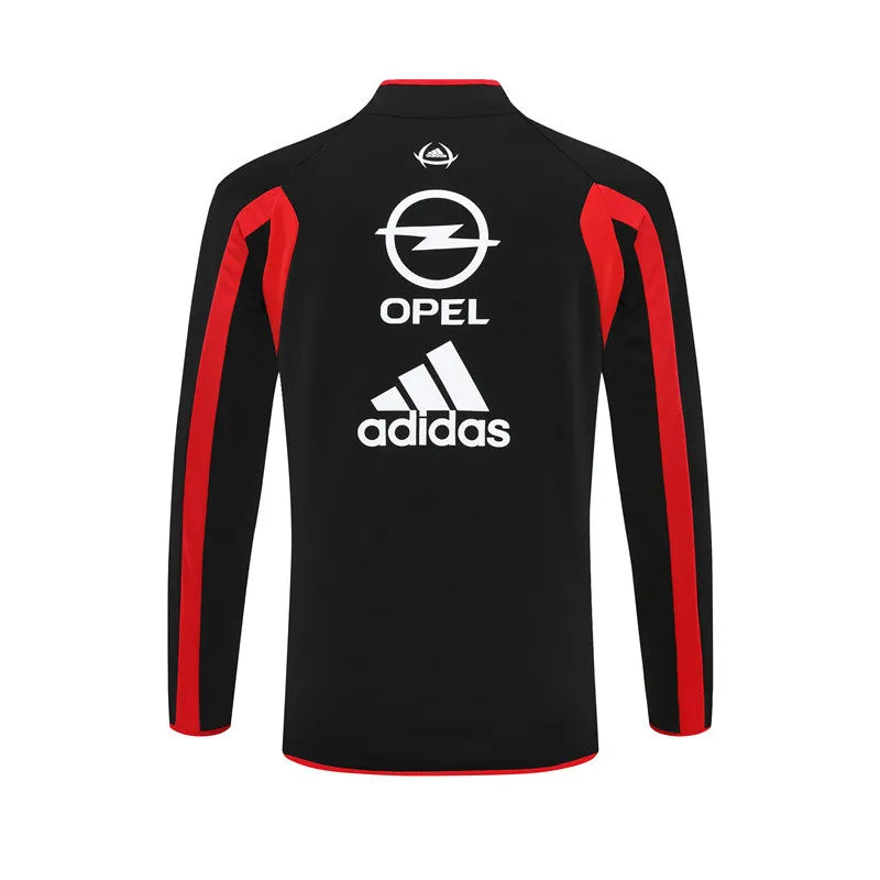 05-06 AC Milan Black Retro Training Suit - Top Only