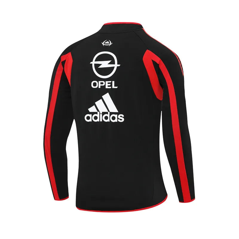 05-06 AC Milan Black Retro Training Suit - Top Only