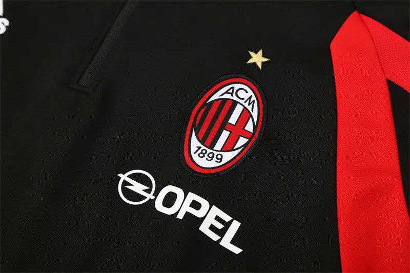 05-06 AC Milan Black Retro Training Suit - Top Only