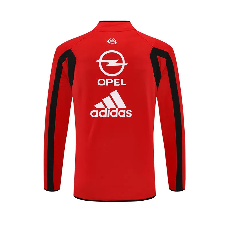 05-06 AC Milan Red Retro Training Suit - Top Only