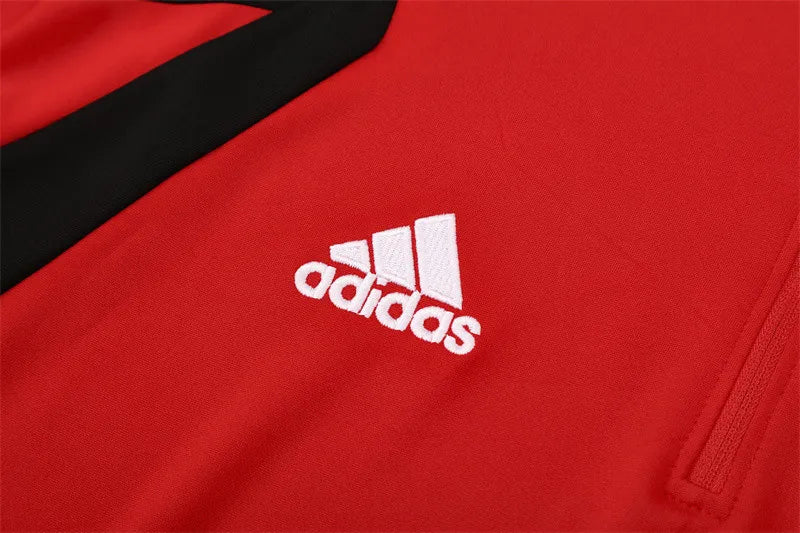 05-06 AC Milan Red Retro Training Suit - Top Only