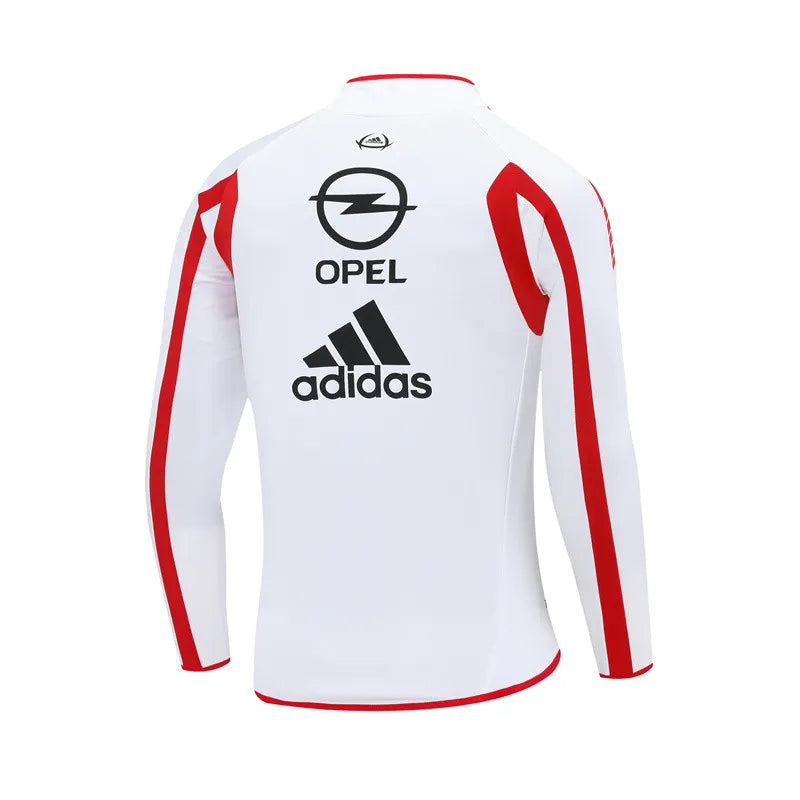 05-06 AC Milan White Retro Training Suit - Top Only