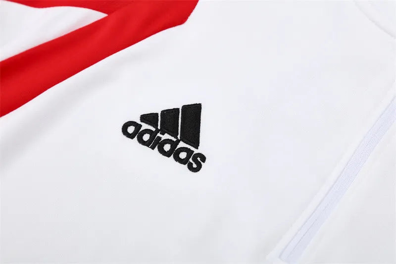 05-06 AC Milan White Retro Training Suit - Top Only