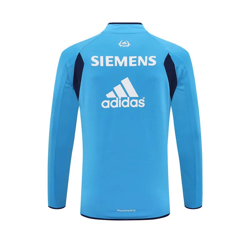 05-06 Real Madrid Blue Retro Training Suit - Top Only