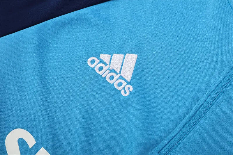 05-06 Real Madrid Blue Retro Training Suit - Top Only