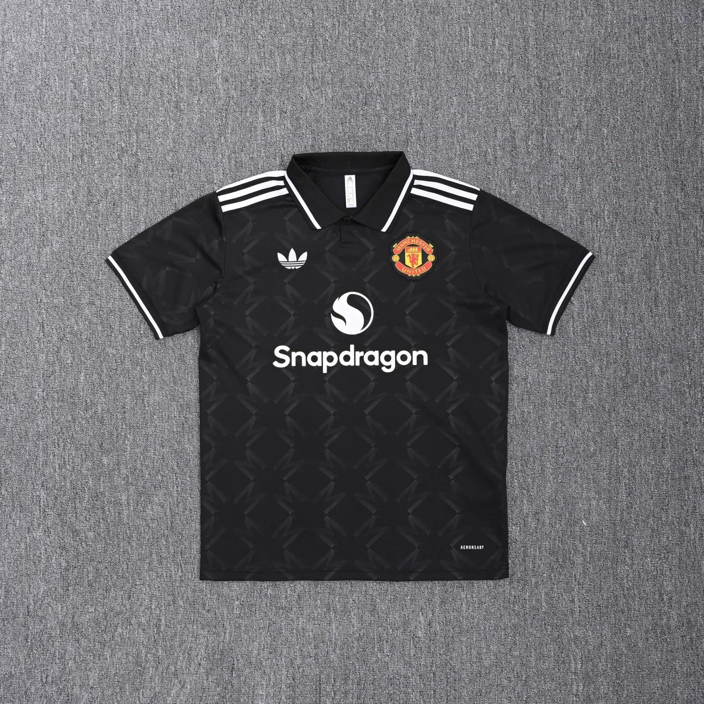 Manchester United Black Polo Kit 25-26