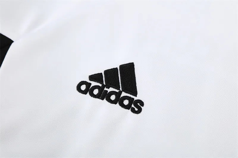 08-09 Real Madrid White Retro Training Suit - Top Only