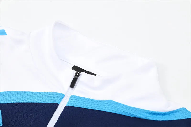 09-10 Real Madrid White Retro Training Suit - Top Only