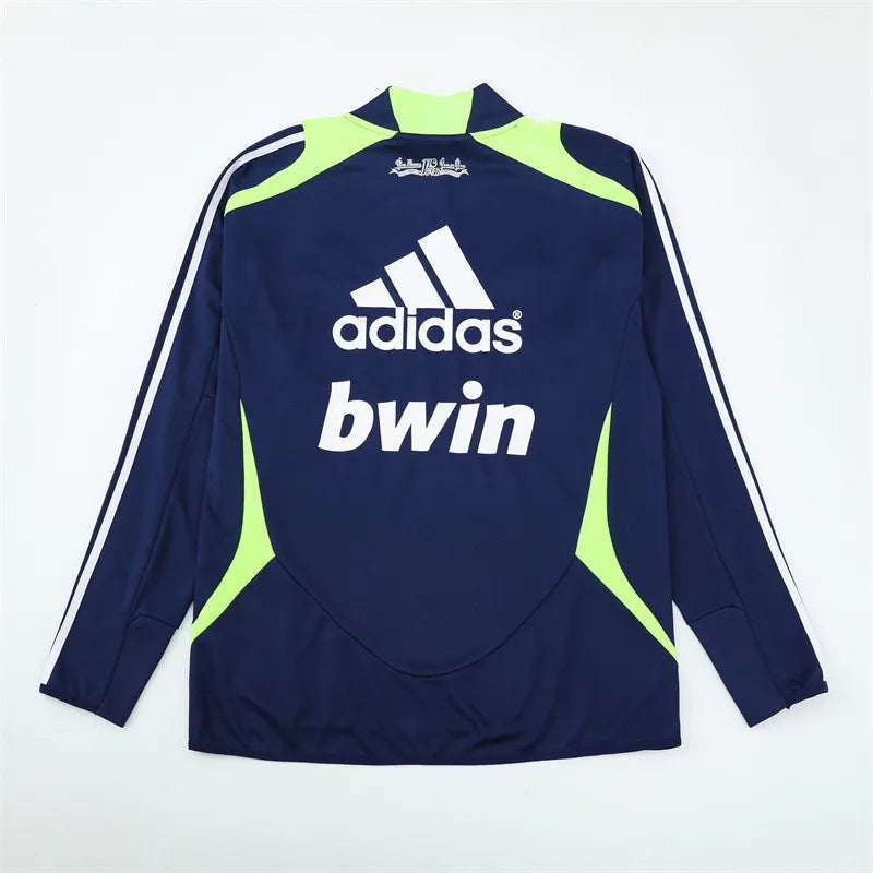 12-13 Real Madrid Blue Retro Training Suit - Top Only