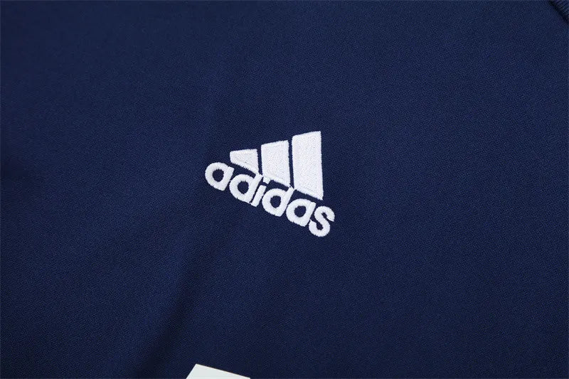 12-13 Real Madrid Blue Retro Training Suit - Top Only