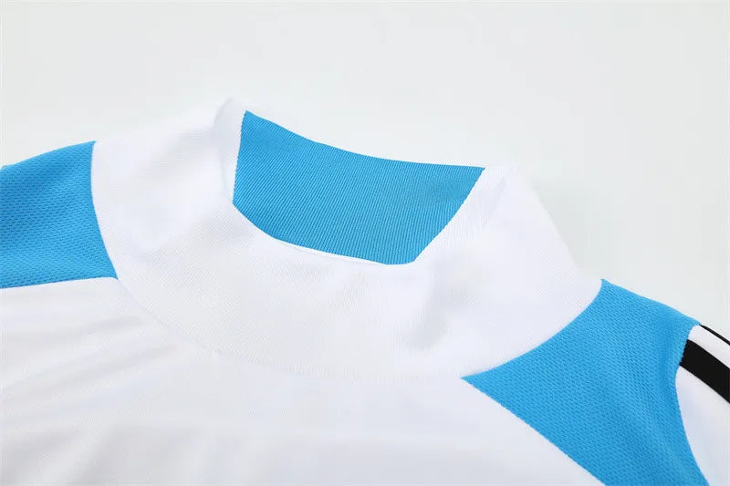 12-13 Real Madrid White Retro Training Suit - Top Only