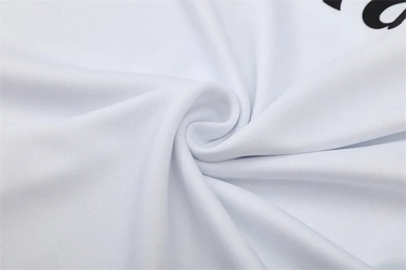 13-14 Real Madrid White Retro Training Suit - Top Only