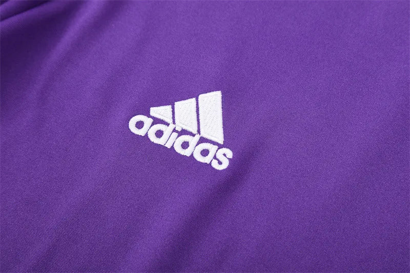 16-17 Real Madrid Purple Retro Training Suit - Top Only