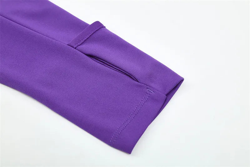 16-17 Real Madrid Purple Retro Training Suit - Top Only