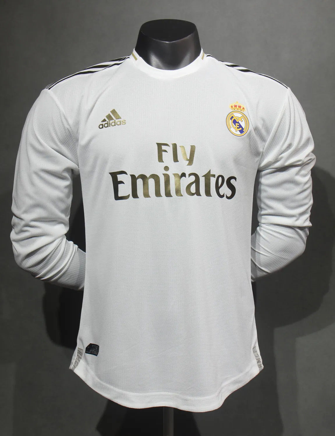 Real Madrid Home Long Sleeve Kit Retro 19-20