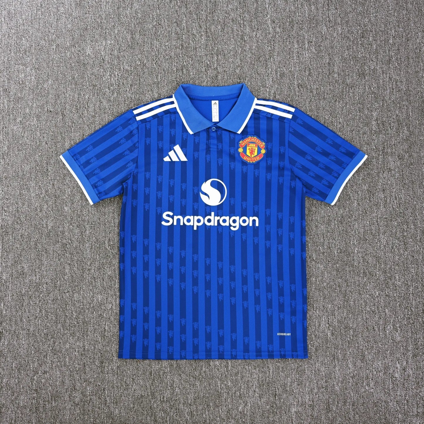 Manchester United Blue Polo Kit 25-26