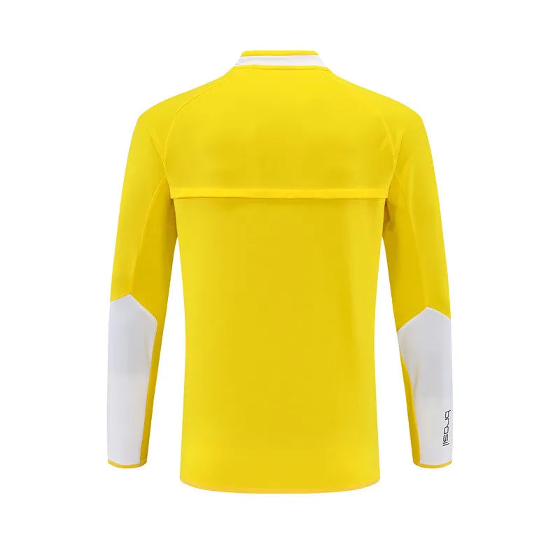 2002 Brazil Yellow Retro Training Suit - Top Only