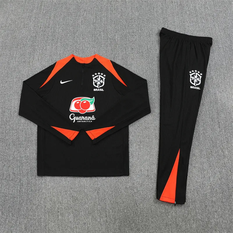 2025 Brazil Black Training Suit