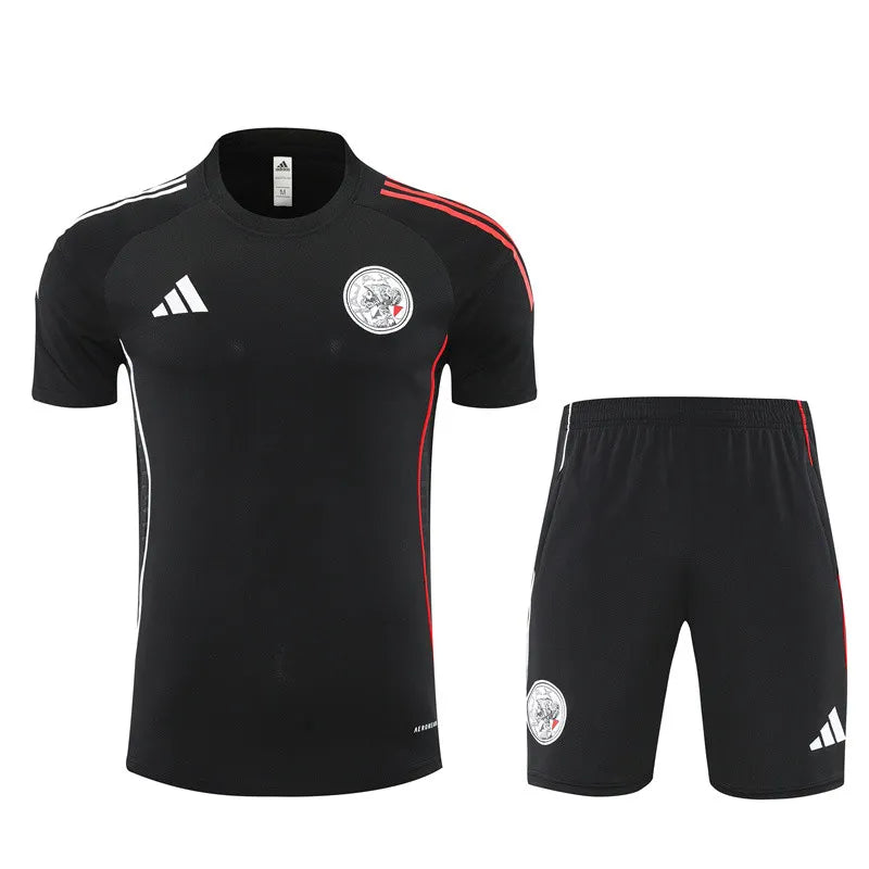 25-26 AX Black Short Sleeve Training Suit