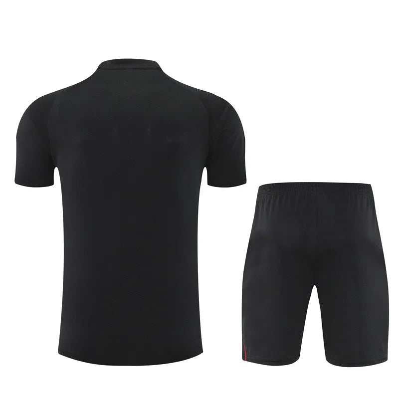 25-26 AX Black Short Sleeve Training Suit