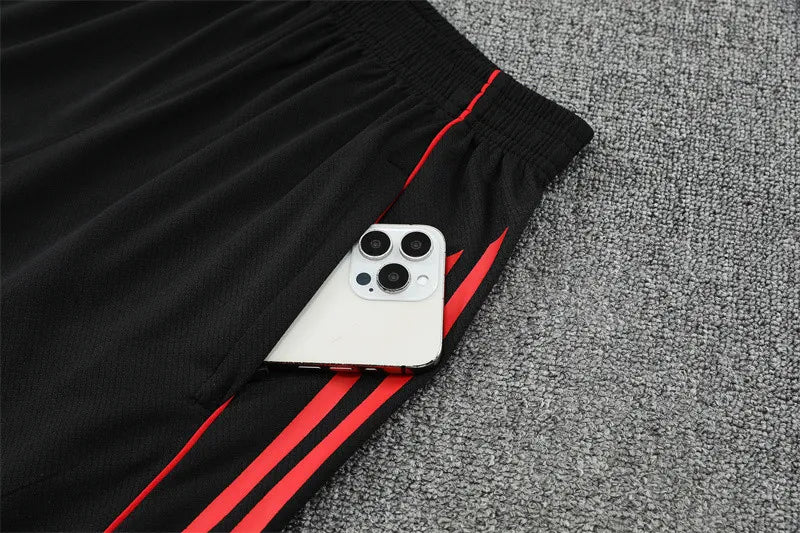 25-26 AX Black Short Sleeve Training Suit